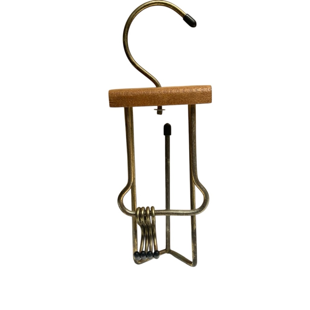 Vintage Closet Hanging Belt and Tie Rack